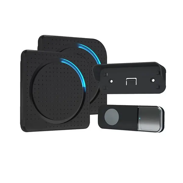 2x bezdrátový zvonek do zásuvky Solight 1L67BDZ, 200m, černý, learning code Tovární Cena