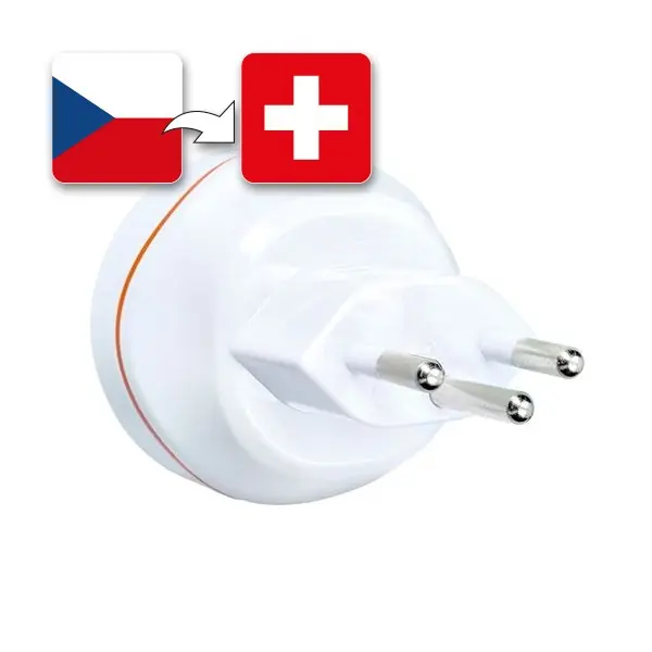 Cestovní adaptér do Švýcarska, typ J Horká Nabídka