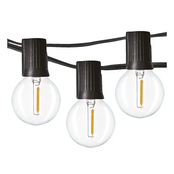 Tovární Cena LED venkovní řetěz 20m, 25 žárovek, 9W, 3000K - teplá bílá, IP44