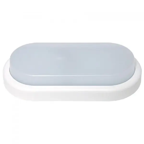 LED nástěnné světlo OVAL bílé 20x10cm, 12W, 940lm, IP54 Oblíbený