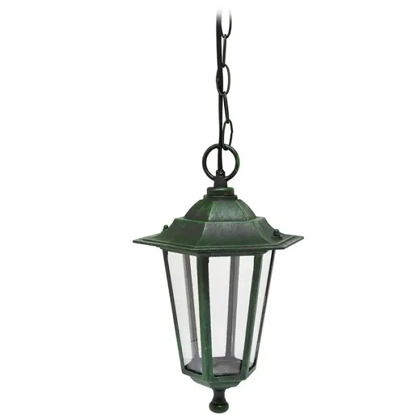 Venkovní závěsné světlo Lucerna E27, patina Finální Výprodej