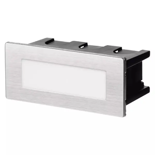 LED orientační světlo EMOS 123x53mm, 1.5W, 3000K, IP65, nerez Trendový