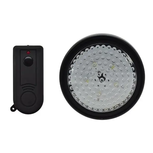 LED noční světlo na baterie s dálkovým ovládáním, 3xAA baterie, černé Speciální Cena