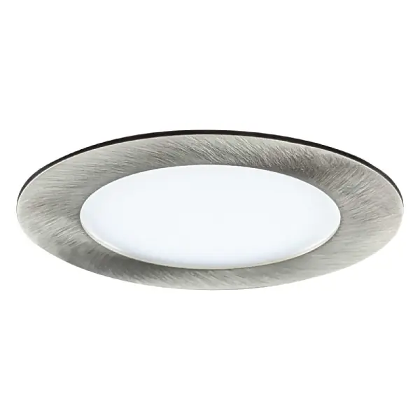 Časově Omezené LED panel do sádrokartonu VEGA-R 12cm, 6W, 2800K, chrom