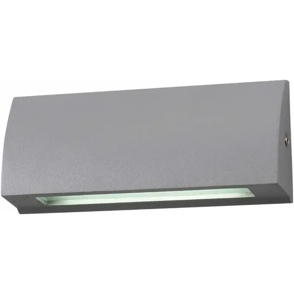 Finální Výprodej LED světlo na fasádu STEP šedá 13x6cm, 3.5W, 100lm, 4000K, IP54