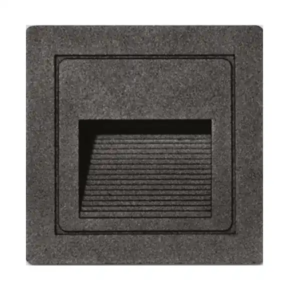 Ihned K Objednání LED orientační světlo STEP 85×85mm, 3W, IP54, černé