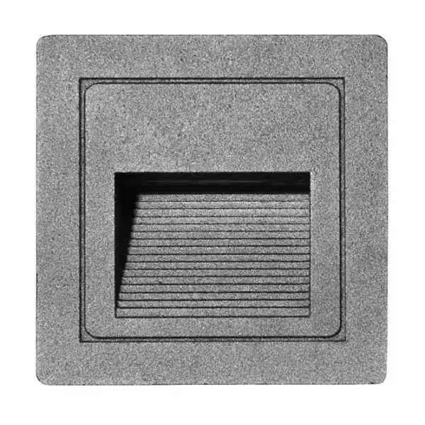 LED orientační světlo STEP 85×85mm, 3W, IP54, šedé Bezpečná Platba