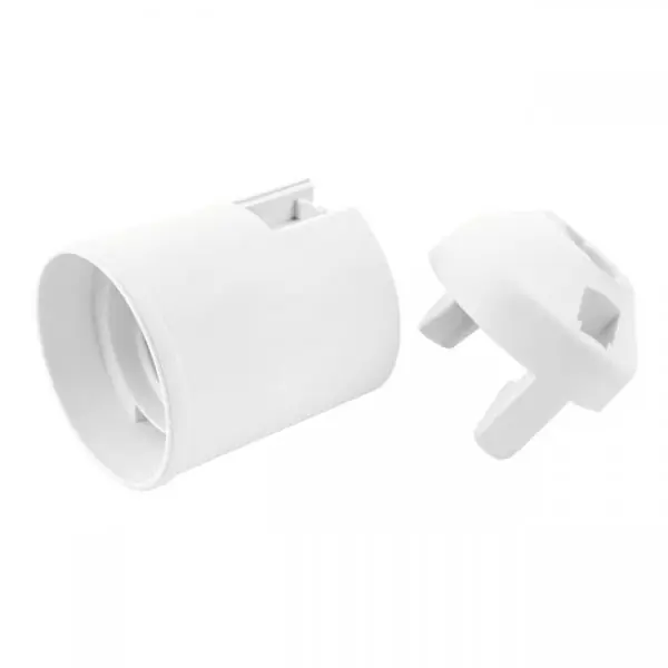 Objímka E27 plastová 1351-13400 bílá Luxusní