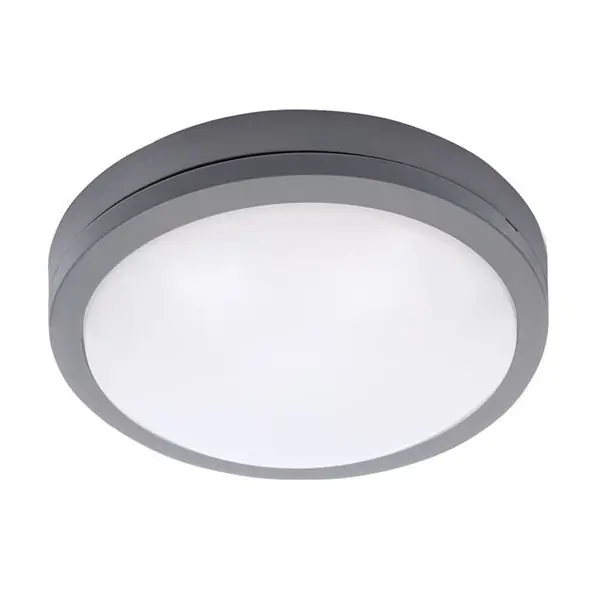 LED stropní svítidlo SIENA 23cm, 20W, 1500lm, IP54, šedé Dokud Zásoby Vydrží