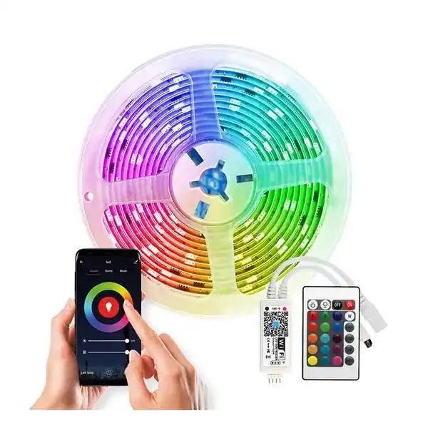 Chytrý WiFi RGB LED pásek s ovladačem a trafem, 5m, 200lm/m Akční Nabídka