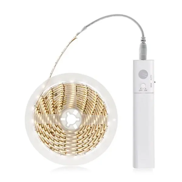 LED pásek na baterie s pohybovým čidlem, 1m, 200lm/m, 4xAAA Jen Po Omezenou Doba