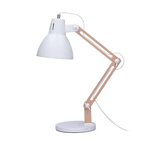 Autentický Designová stolní lampa FALUN, E27, bílá