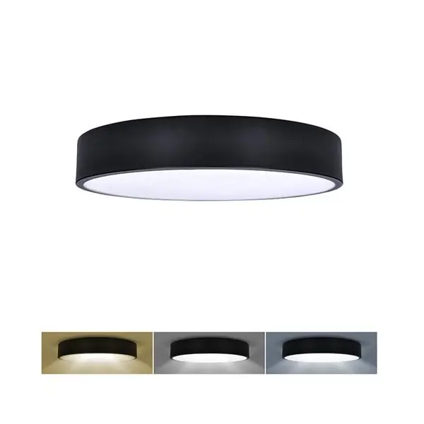 Celosvětová Doprava LED stropní svítidlo s nastavitelnou CCT, 30cm, 36W, 2100lm, IP20, černá