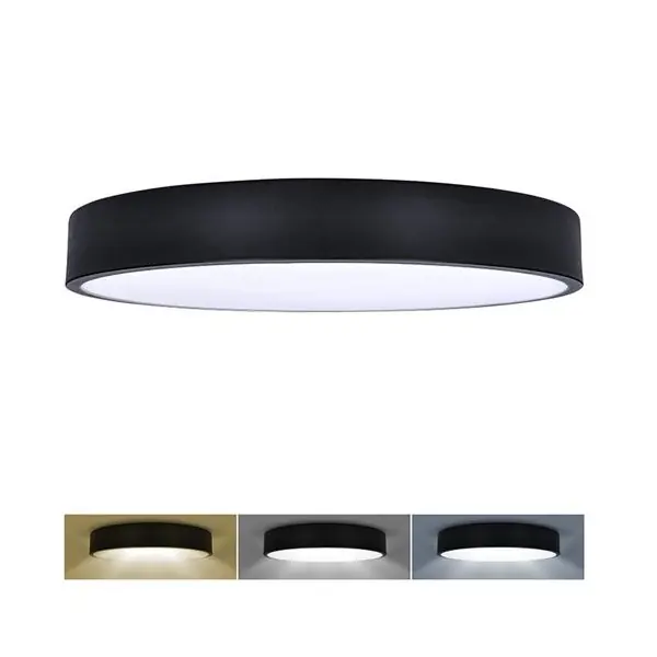 LED stropní svítidlo s nastavitelnou CCT, 40cm, 48W, 2900lm, IP20, černá Aktuální