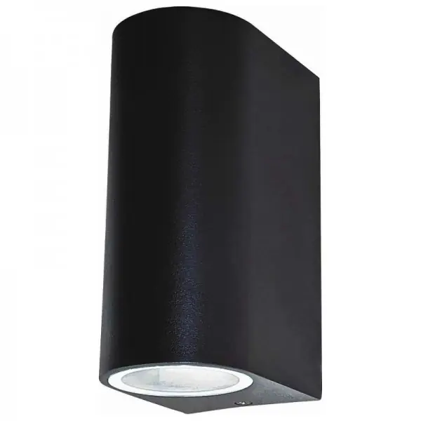 Ihned K Objednání Venkovní světlo GUBE-R Black 2GU10 černé, 2xGU10, 2x7W, IP44, nástěnné