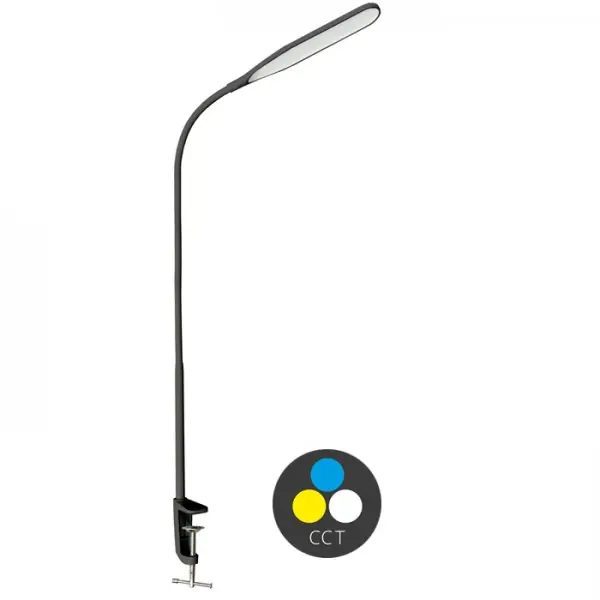 LED stolní lampa PRIM k upevnění ke stolu 10W, 3000-6000K, CCT, černá Nízká Cena