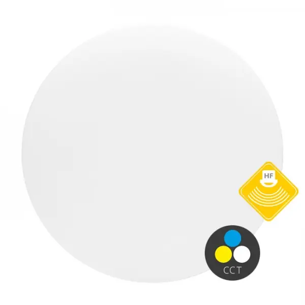 LED stropní svítidlo s pohybovým čidlem LINA 35cm, 24W, 1960lm, CCT, IP44, bílá Nejlepší Volba