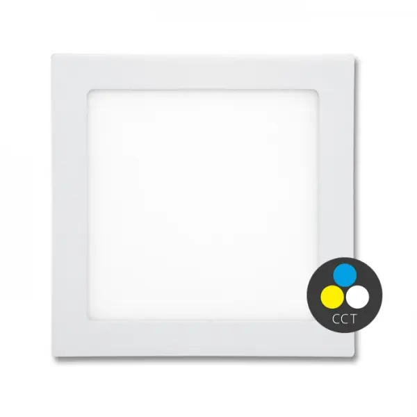LED panel do sádrokartonu RAFA 17x17cm, 12W, CCT, bílý Omezená Nabídka
