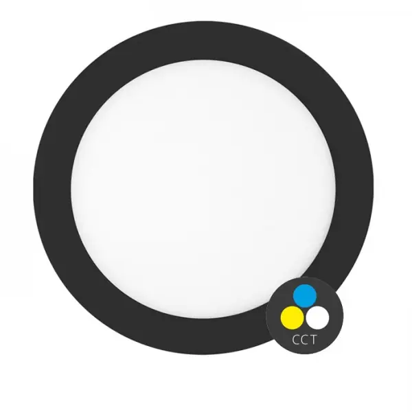 Ihned K Objednání LED panel do sádrokartonu LADA 22cm, 18W, CCT, černý