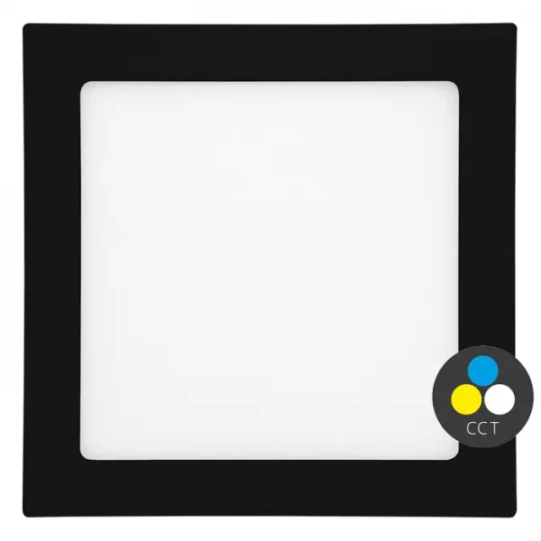 Limitovaná Edice LED panel do sádrokartonu RAFA 30x30cm, 25W, CCT, černý