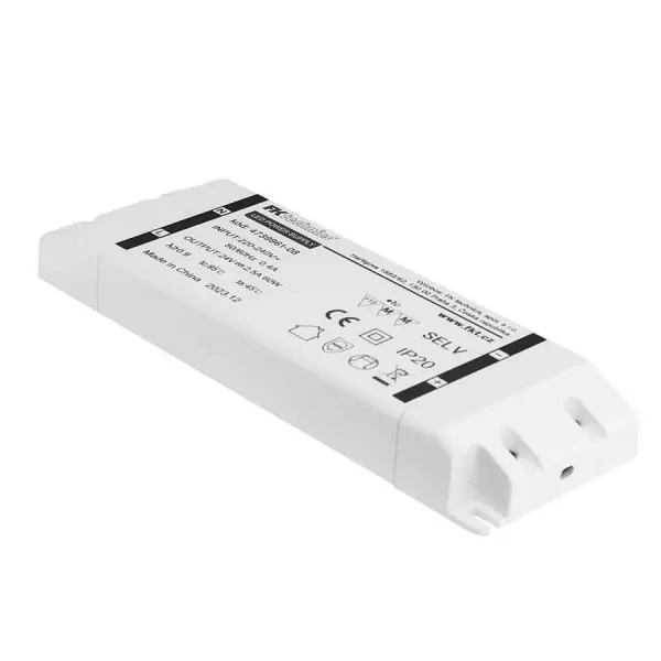 Napájecí zdroj k LED pásku 24V / 60W, 2.5A, IP20, kryté svorky Objednat Nyní