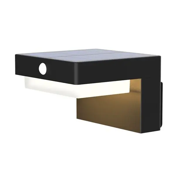 Exkluzivní LED solární nástěnné osvětlení PALERMO s čidlem, 5W, 400lm, 3000K, IP54