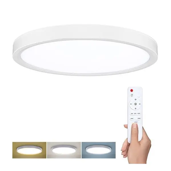 Akční Cena LED osvětlení ESTELA WHITE s dálkovým ovladačem Ø30cm, 36W, 2700lm, CCT, stmívatelné, bílá