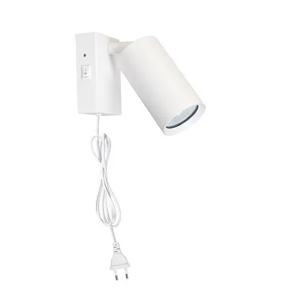 Nástěnná lampička CELE s vypínačem, 1xGU10, bílá Nakupujte Hned