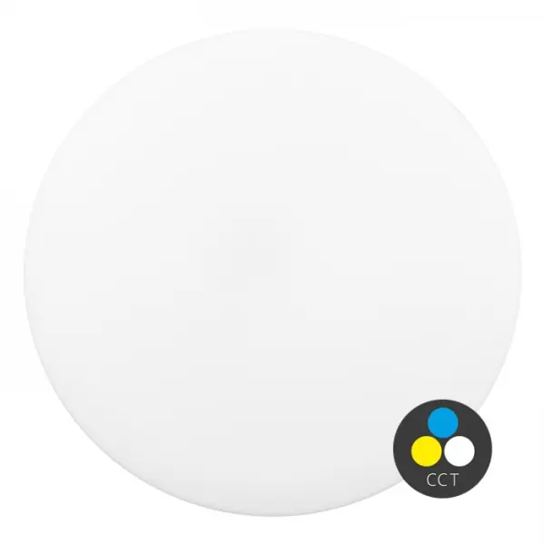 LED stropní svítidlo DISK 38cm, 24W, CCT 3000-6500K, 2160lm, bílé Profesionální