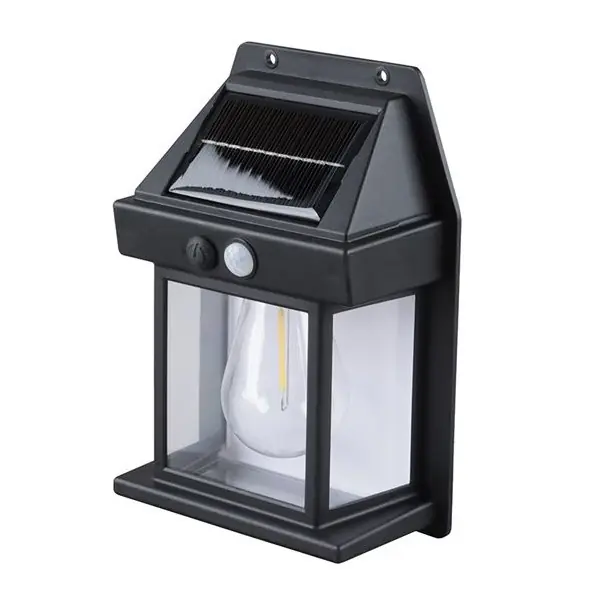 LED solární lucerna nástěnná WL918, 100lm, 3000K, IP44 Doprava Zdarma