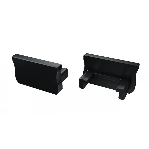 Koncovka k hliníkovému profilu - bez otvoru, černá, 1ks Sezónní Sleva