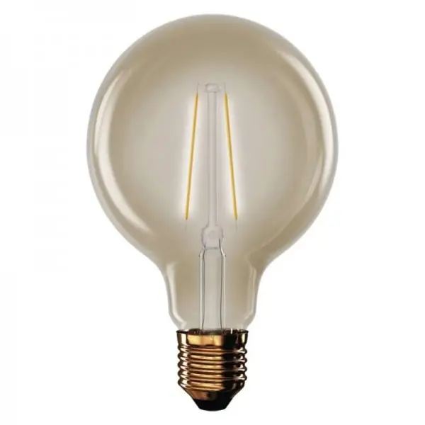LED žárovka VINTAGE G95, E27, 4.5W, 2200K, 420lm - teplá bílá Hit Sezóny
