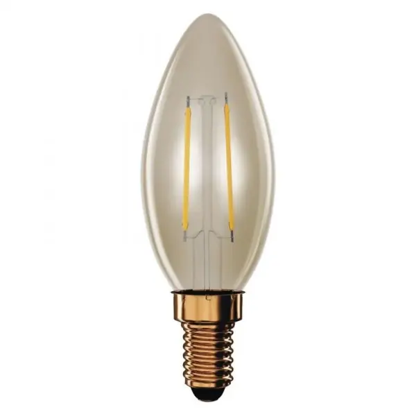 LED žárovka VINTAGE svíčka, E14, 2.5W, 2200K, 225lm - teplá bílá Nejlepší Volba