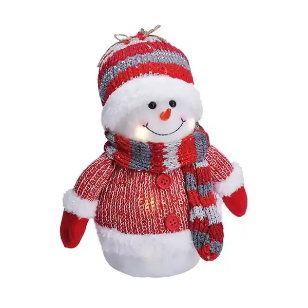 LED sněhulák 26cm, 6xLED, IP20, 3xAA Vysoce Kvalitní