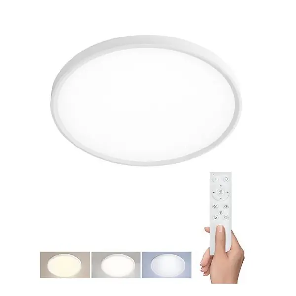 Nejlepší Cena LED osvětlení ESTELA WHITE s dálkovým ovladačem Ø60cm, 50W, 5400lm, CCT, stmívatelné, bílá