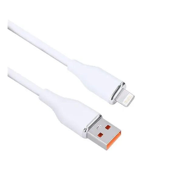 Prémiový Lightning kabel na iPhone USB-A 2.0 bílý, 2m, silikon