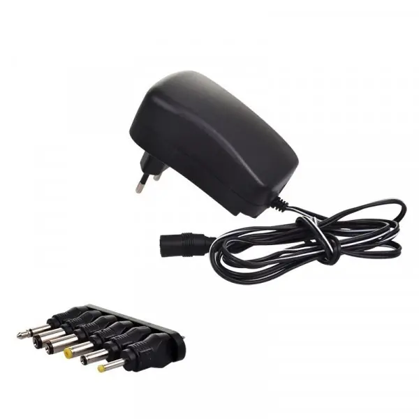 Síťový adaptér 2500mA, DC 3-12V, výměnné konektory + USB nabíječka 5V/1A Limitovaná Edice