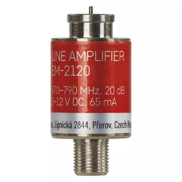 Zesilovač signálu DVB-T/T2 20dB Prémiový