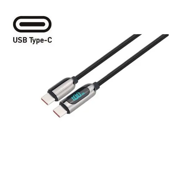 Horká Nabídka USB C kabel s displejem, USB-C konektory 3.1, 100W, 1m