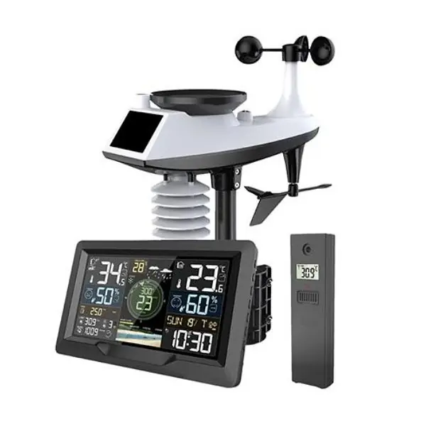 Profesionální meteostanice TE91WIFI USB nabíječka, anemometr, srážkoměr Bezpečná Platba