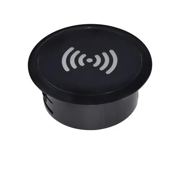 Moderní Bezdrátová nabíječka 15W Qi, vestavná, černá