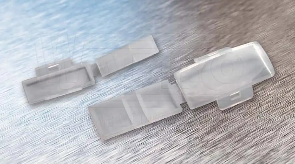 Zlevněný PSK-4015 kryt popisovacího štítku pro připevnění vázacím páskem, pro štítek: 40 x 17 mm