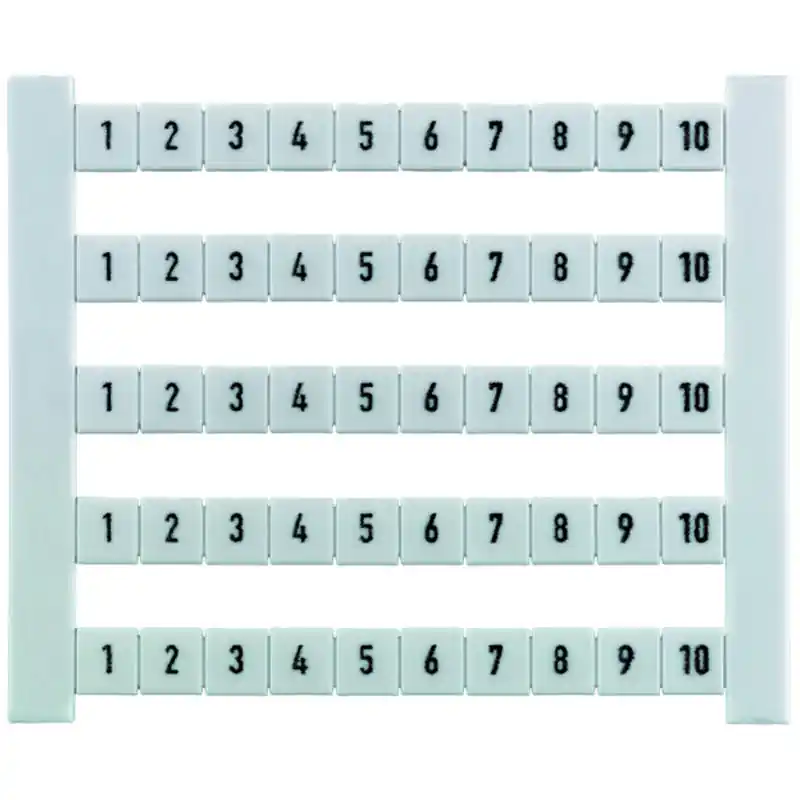 Hit Sezóny DEK 5 FWZ 1-10 Dekafix, Označení svorek, 5 x 5 mm, Rozteč v mm (P): 5.00 Weidmueller, Bílá