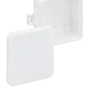 i 12 - Prázdná bílá spojovací krabice IP55 85 x 85 x 37 mm s úchyty Přímo Od Výrobce