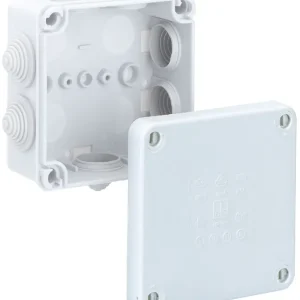 Objednat Nyní HP 100-L Krabice z tvrz.plastu IP55 113 x 113 x 58 mm stupňovité vývodky