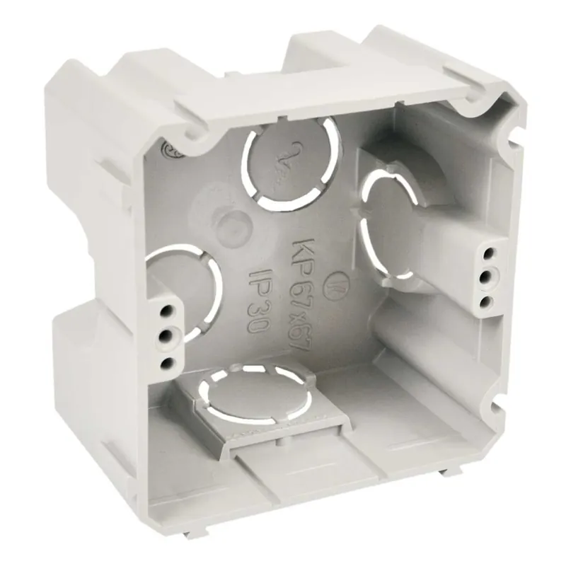 KP 67X67_KA KRABICE PŘÍSTROJOVÁ ŠEDÁ Značkový