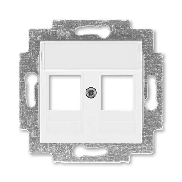 5014H-A01018 03 Kryt zásuvky komunikační přímé (2x), s kovovým upevňovacím třmenem Ihned K Objednání