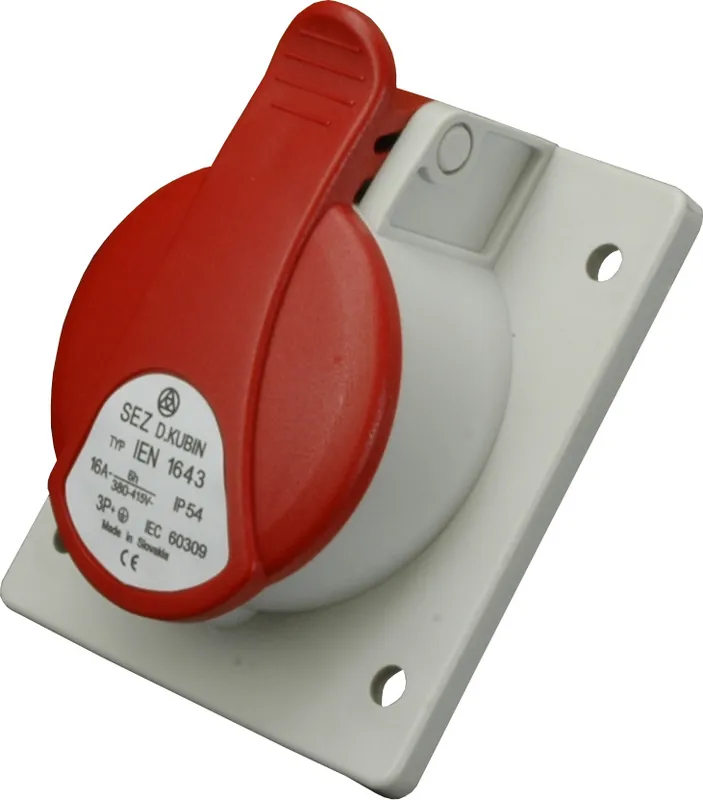 IEN 1653 Zásuvka vestavná IP54, 16A, 5-pól Must-Have