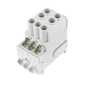 Blok pro rozdělení fází UVB 100 L, 1pól., 101A, 1000V, šedý, na DIN Finální Výprodej