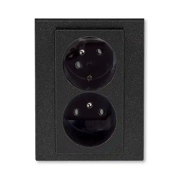 Přímo Od Výrobce 5513H-C02357 63 Zás. dvojnásobná s ochr. kolíky, s clonkami, s natoč. dutinou